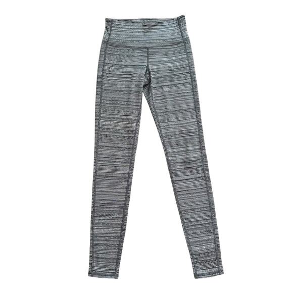 Athleta gray & white pattern textured leggings size XS - Picture 1 of 11